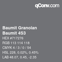 Color code: Baumit Granolan - Baumit 4S3 | qconv.com