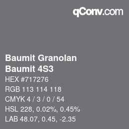 Color code: Baumit Granolan - Baumit 4S3 | qconv.com