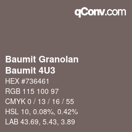 Color code: Baumit Granolan - Baumit 4U3 | qconv.com