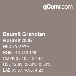Farbcode: Baumit Granolan - Baumit 4U5 | qconv.com