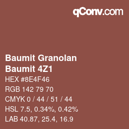 Código de color: Baumit Granolan - Baumit 4Z1 | qconv.com