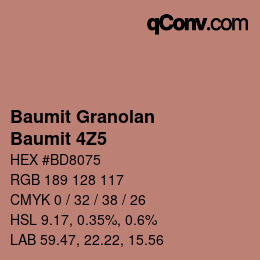 Farbcode: Baumit Granolan - Baumit 4Z5 | qconv.com