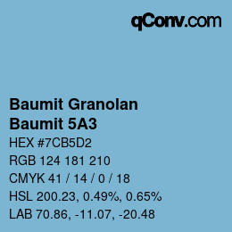 Color code: Baumit Granolan - Baumit 5A3 | qconv.com