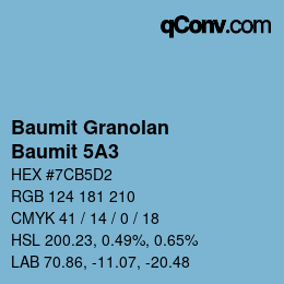Código de color: Baumit Granolan - Baumit 5A3 | qconv.com