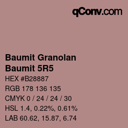 カラーコード: Baumit Granolan - Baumit 5R5 | qconv.com