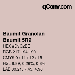 Color code: Baumit Granolan - Baumit 5R9 | qconv.com