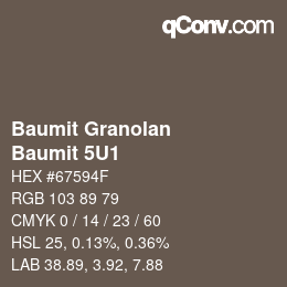 カラーコード: Baumit Granolan - Baumit 5U1 | qconv.com