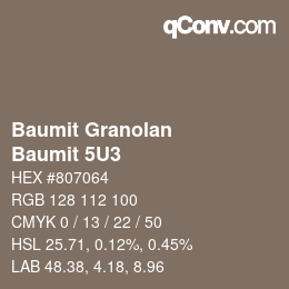 Código de color: Baumit Granolan - Baumit 5U3 | qconv.com