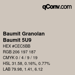 カラーコード: Baumit Granolan - Baumit 5U9 | qconv.com
