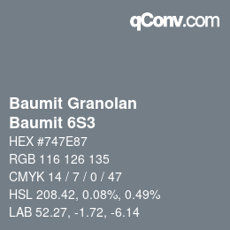 カラーコード: Baumit Granolan - Baumit 6S3 | qconv.com