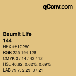カラーコード: Baumit Life - 144 | qconv.com