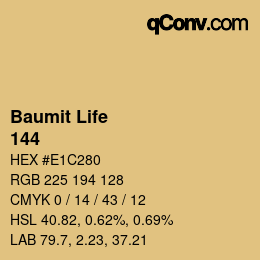 カラーコード: Baumit Life - 144 | qconv.com