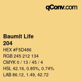 カラーコード: Baumit Life - 204 | qconv.com