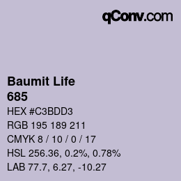 カラーコード: Baumit Life - 685 | qconv.com