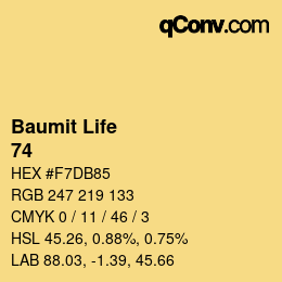 カラーコード: Baumit Life - 74 | qconv.com