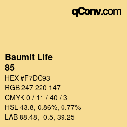 カラーコード: Baumit Life - 85 | qconv.com