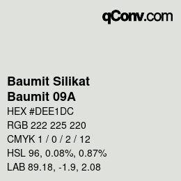 カラーコード: Baumit Silikat - Baumit 09A | qconv.com