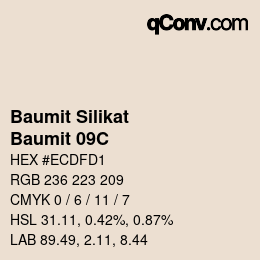 カラーコード: Baumit Silikat - Baumit 09C | qconv.com