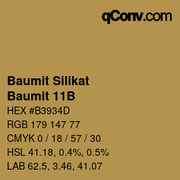 Código de color: Baumit Silikat - Baumit 11B | qconv.com