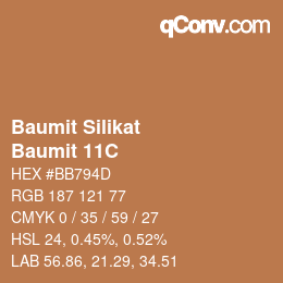 Código de color: Baumit Silikat - Baumit 11C | qconv.com