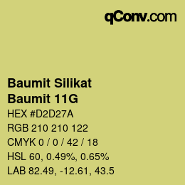 Farbcode: Baumit Silikat - Baumit 11G | qconv.com