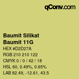 Código de color: Baumit Silikat - Baumit 11G | qconv.com