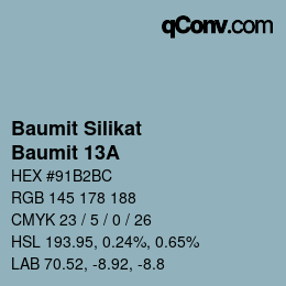 Código de color: Baumit Silikat - Baumit 13A | qconv.com