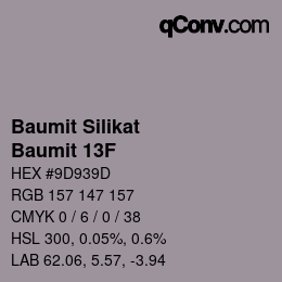 カラーコード: Baumit Silikat - Baumit 13F | qconv.com