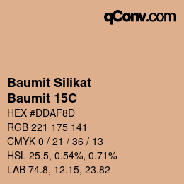 Código de color: Baumit Silikat - Baumit 15C | qconv.com