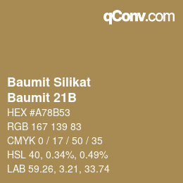 カラーコード: Baumit Silikat - Baumit 21B | qconv.com