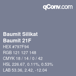 カラーコード: Baumit Silikat - Baumit 21F | qconv.com