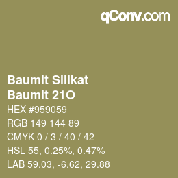 カラーコード: Baumit Silikat - Baumit 21O | qconv.com