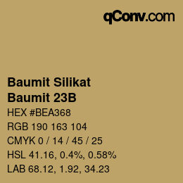 カラーコード: Baumit Silikat - Baumit 23B | qconv.com