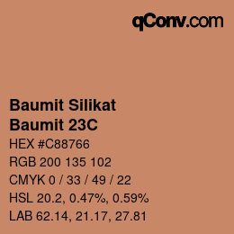 Código de color: Baumit Silikat - Baumit 23C | qconv.com