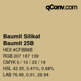 カラーコード: Baumit Silikat - Baumit 25B | qconv.com