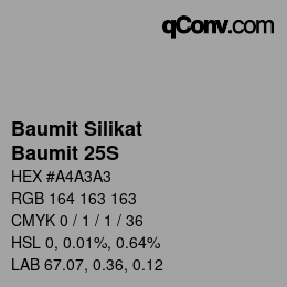 カラーコード: Baumit Silikat - Baumit 25S | qconv.com