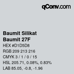 カラーコード: Baumit Silikat - Baumit 27F | qconv.com