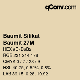 Farbcode: Baumit Silikat - Baumit 27M | qconv.com