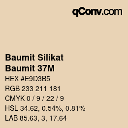 Color code: Baumit Silikat - Baumit 37M | qconv.com