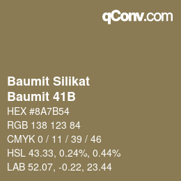 カラーコード: Baumit Silikat - Baumit 41B | qconv.com