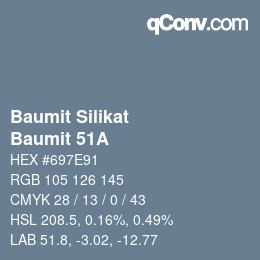 Código de color: Baumit Silikat - Baumit 51A | qconv.com