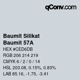 Color code: Baumit Silikat - Baumit 57A | qconv.com