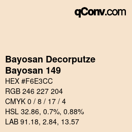 Código de color: Bayosan Decorputze - Bayosan 149 | qconv.com