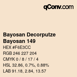 Código de color: Bayosan Decorputze - Bayosan 149 | qconv.com