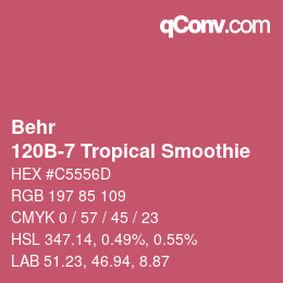 カラーコード: Behr - 120B-7 Tropical Smoothie | qconv.com