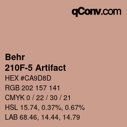 Color code: Behr - 210F-5 Artifact | qconv.com