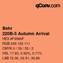 Farbcode: Behr - 220B-5 Autumn Arrival | qconv.com