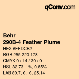 Color code: Behr - 290B-4 Feather Plume | qconv.com