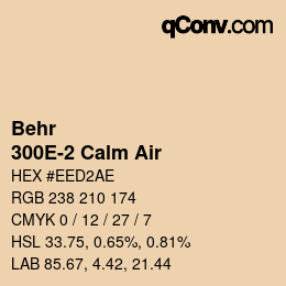 Color code: Behr - 300E-2 Calm Air | qconv.com