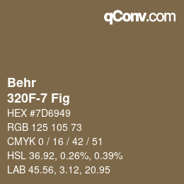 Color code: Behr - 320F-7 Fig | qconv.com